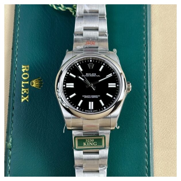KING공장 롤렉스 오이스터퍼페츄얼 블랙 다이얼 41mm 124300