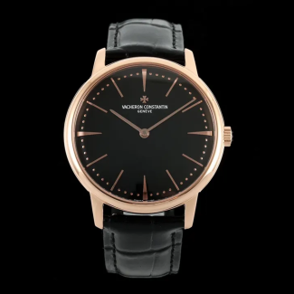 KZ공장 바쉐론 콘스탄틴 패트리모니 블랙 다이얼 로즈 골드 40mm 81180R